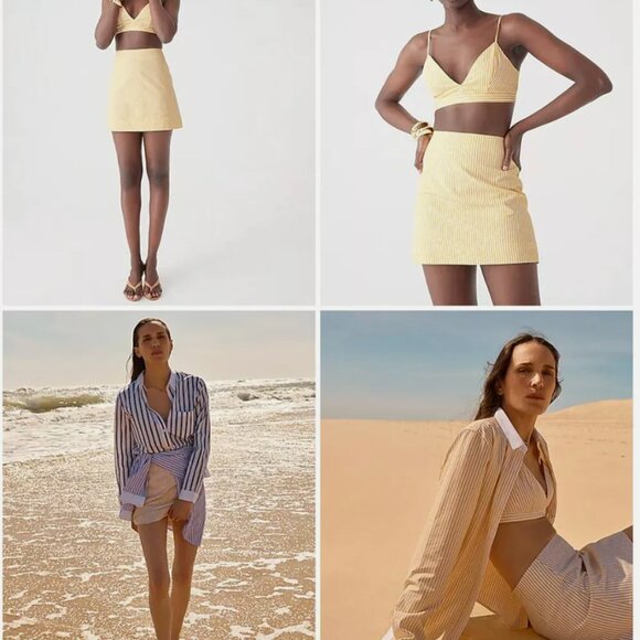 J.crew Marie Marot striped skirt nWT - Picture 5 of 5